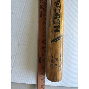 Vintage Worth Model 500T Hand crafted wood bat  WC 117 Model